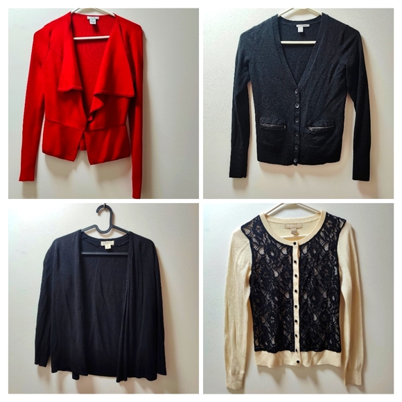 Lot bundle combo of 4 designer cardigans - Picture 1 of 12